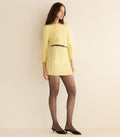 ALICE CASHMERE DRESS -- BUTTERCUP