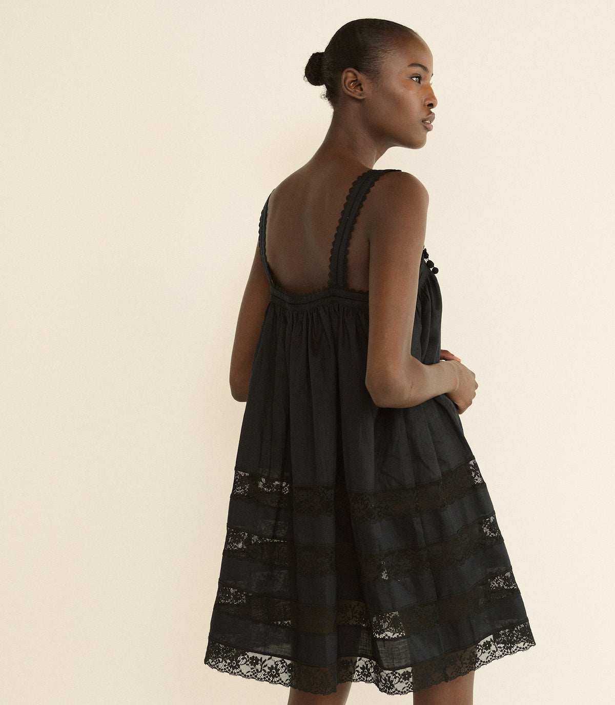 ALOISE DRESS -- BLACK