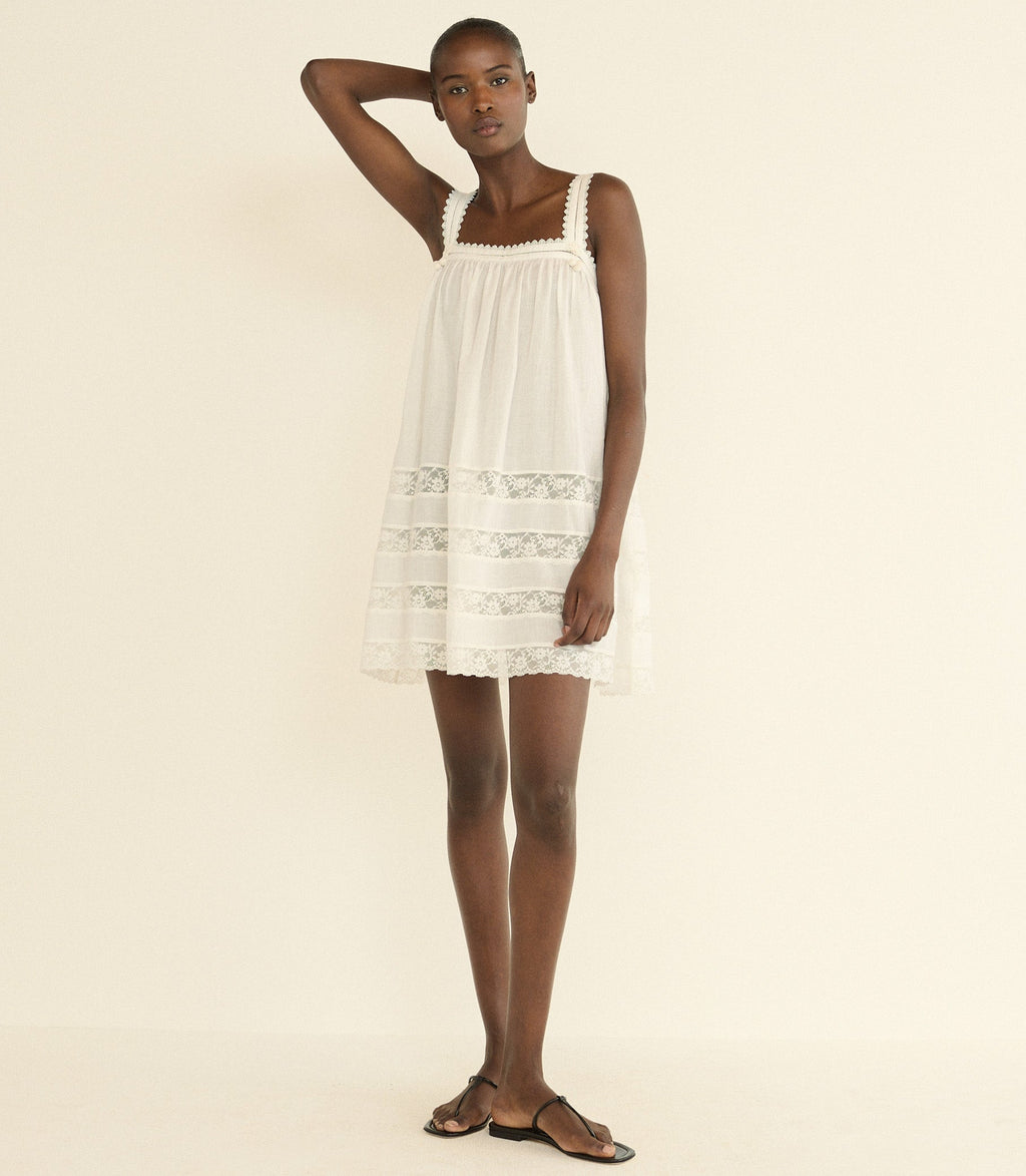 ALOISE DRESS -- SALT