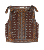 AMALIA TOP -- TERRE FOULARD DE LA MER