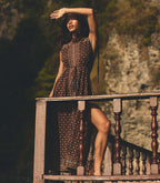 AMARANTE DRESS -- TERRE FOULARD DE LA MER
