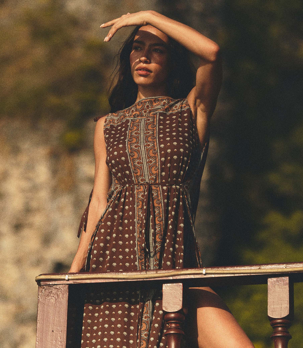AMARANTE DRESS -- TERRE FOULARD DE LA MER