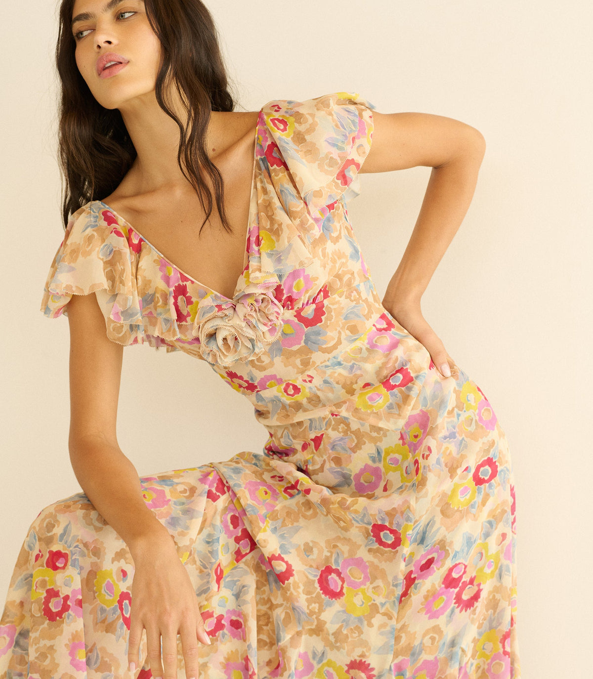 AMÉRELLE DRESS -- JARDIN DE CAMELIAS