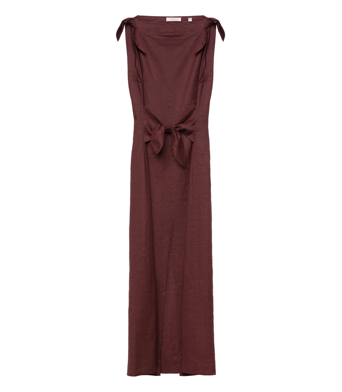 AMORETTE RAMIE DRESS -- ANTIQUE MAHOGANY