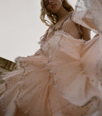 ANTOINETTE ANNIVERSARY DRESS -- ANTIQUE BLUSH