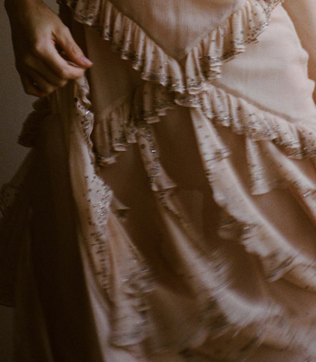 ANTOINETTE ANNIVERSARY DRESS -- ANTIQUE BLUSH