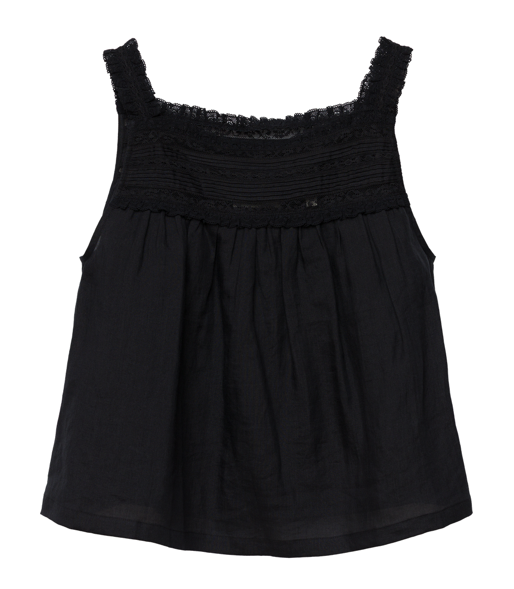 BENITA TOP -- BLACK