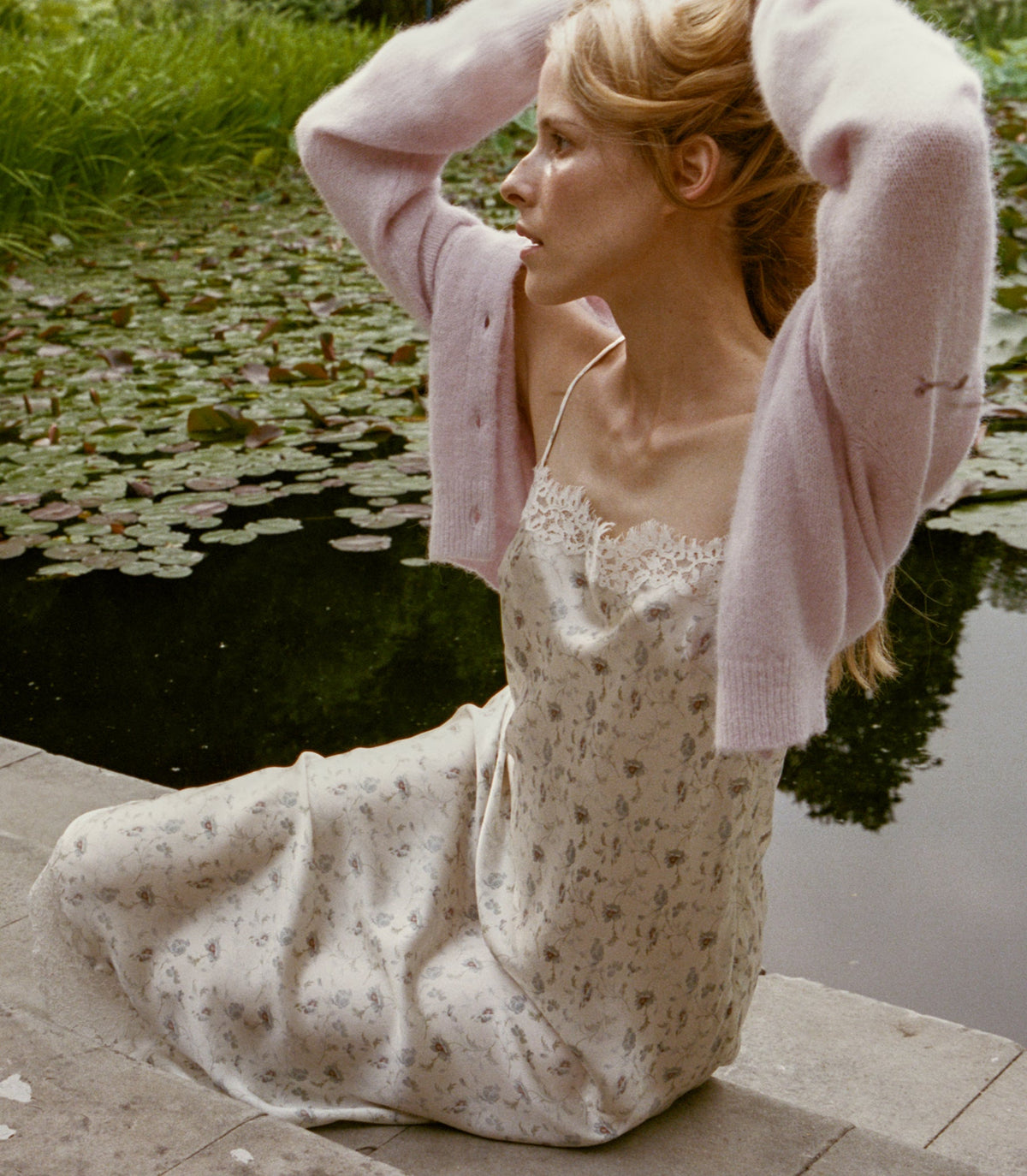 BETHILDE DRESS -- CAMELLIA BLOOM