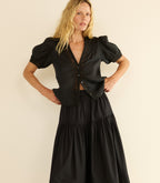 BRIGITTA TOP -- BLACK