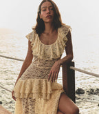 COSTINE DRESS -- VANILLA