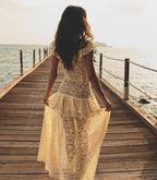 COSTINE DRESS -- VANILLA