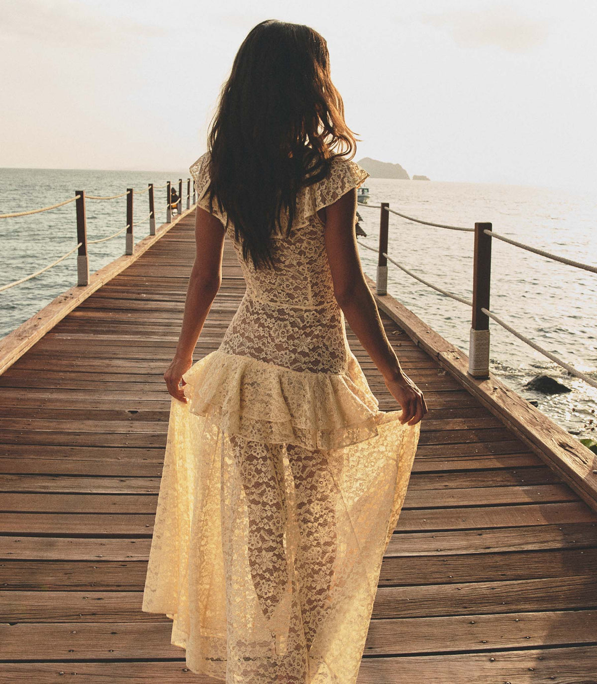 COSTINE DRESS -- VANILLA