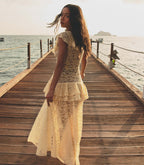 COSTINE DRESS -- VANILLA