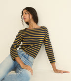 DONNIE TEE -- NAVY BRETON STRIPE