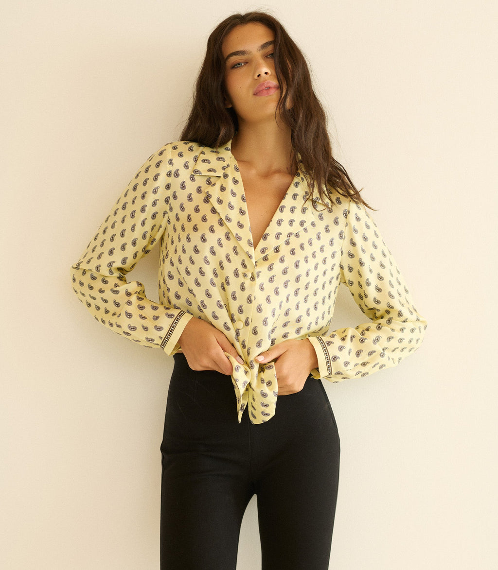 ELENE TOP -- SUNLIGHT TAORMINA PAISLEY
