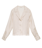 ELENE TOP -- CRÈME PORTIA DOT