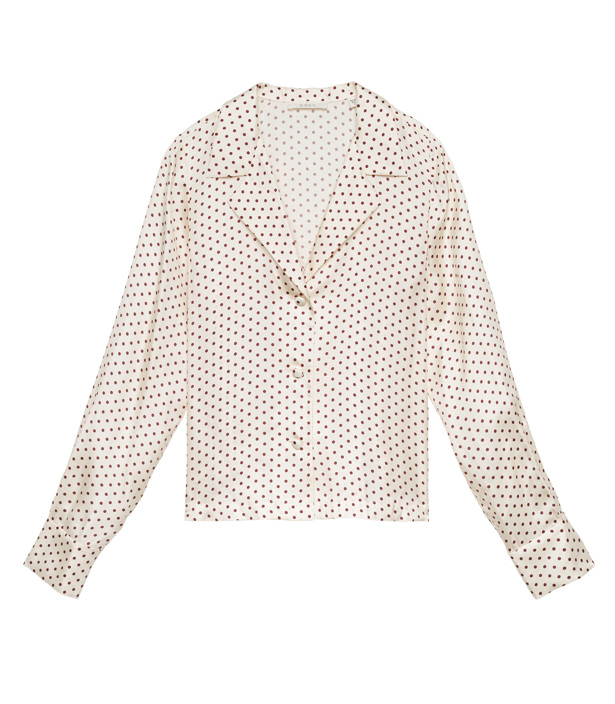 ELENE TOP -- CRÈME PORTIA DOT