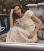 EMERENCE DRESS -- CRÈME PORTIA DOT