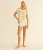 EMILE TOP -- DAHLIA FLORAL