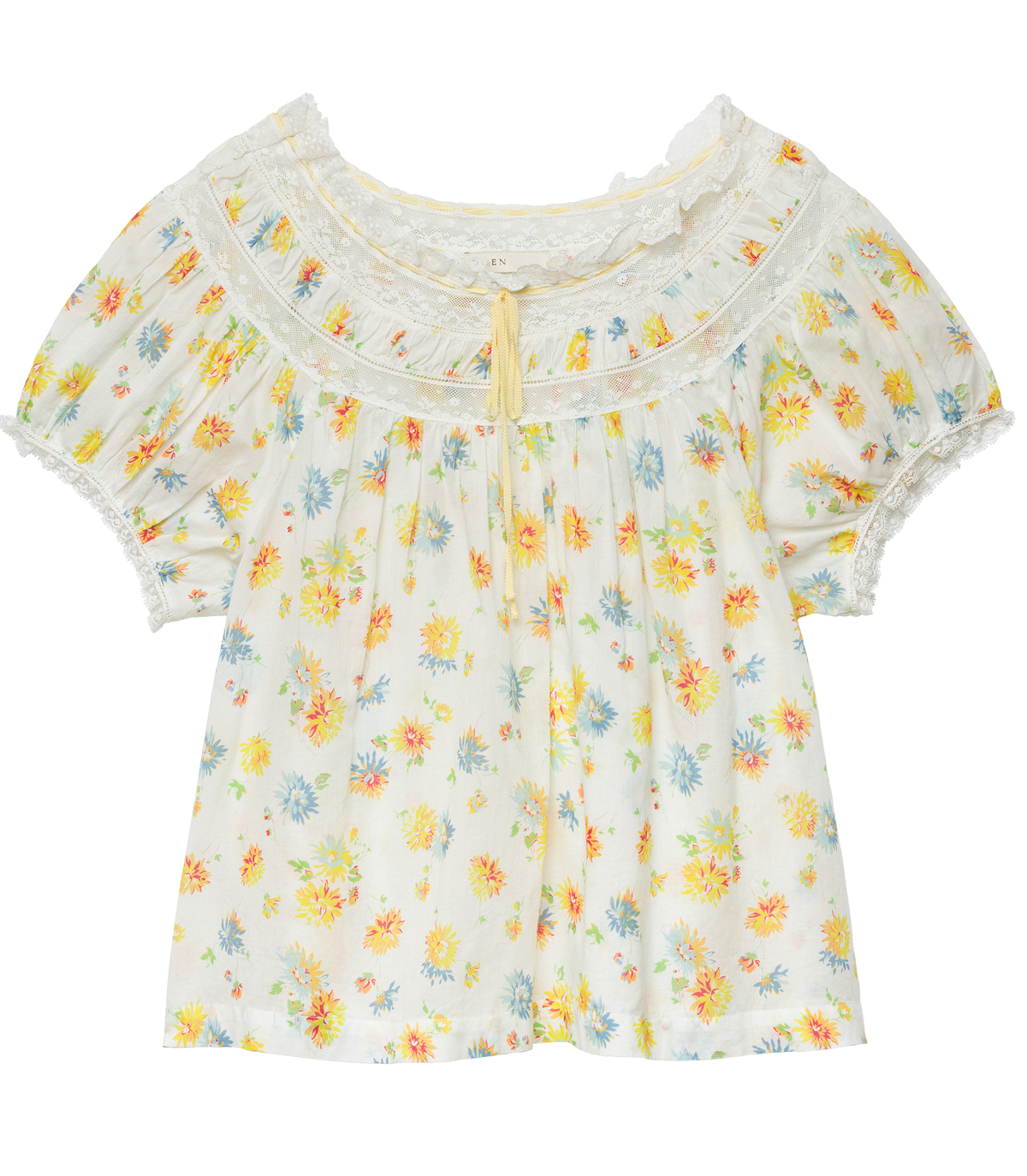 EMILE TOP -- DAHLIA FLORAL