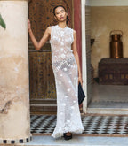 EVANGELINE DRESS -- PEARL