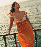 FIONA DRESS -- TANGERINE