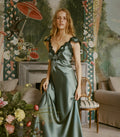 FIONA DRESS -- DULAC GREEN
