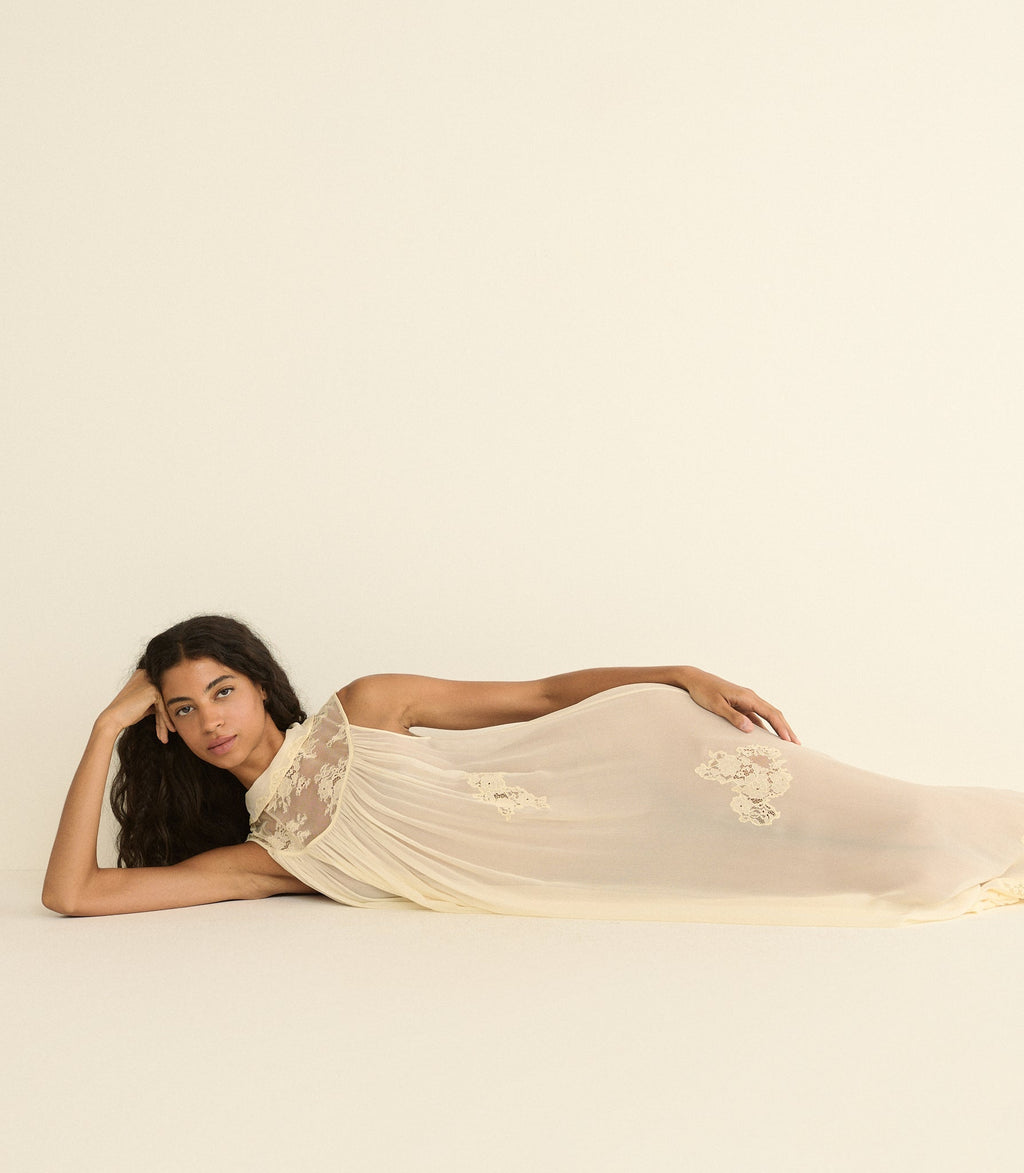 FLORENTE DRESS -- SEA SALT