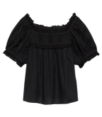 FRANCES TOP -- BLACK