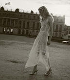 HANDKERCHIEF ANNIVERSARY DRESS -- SALT