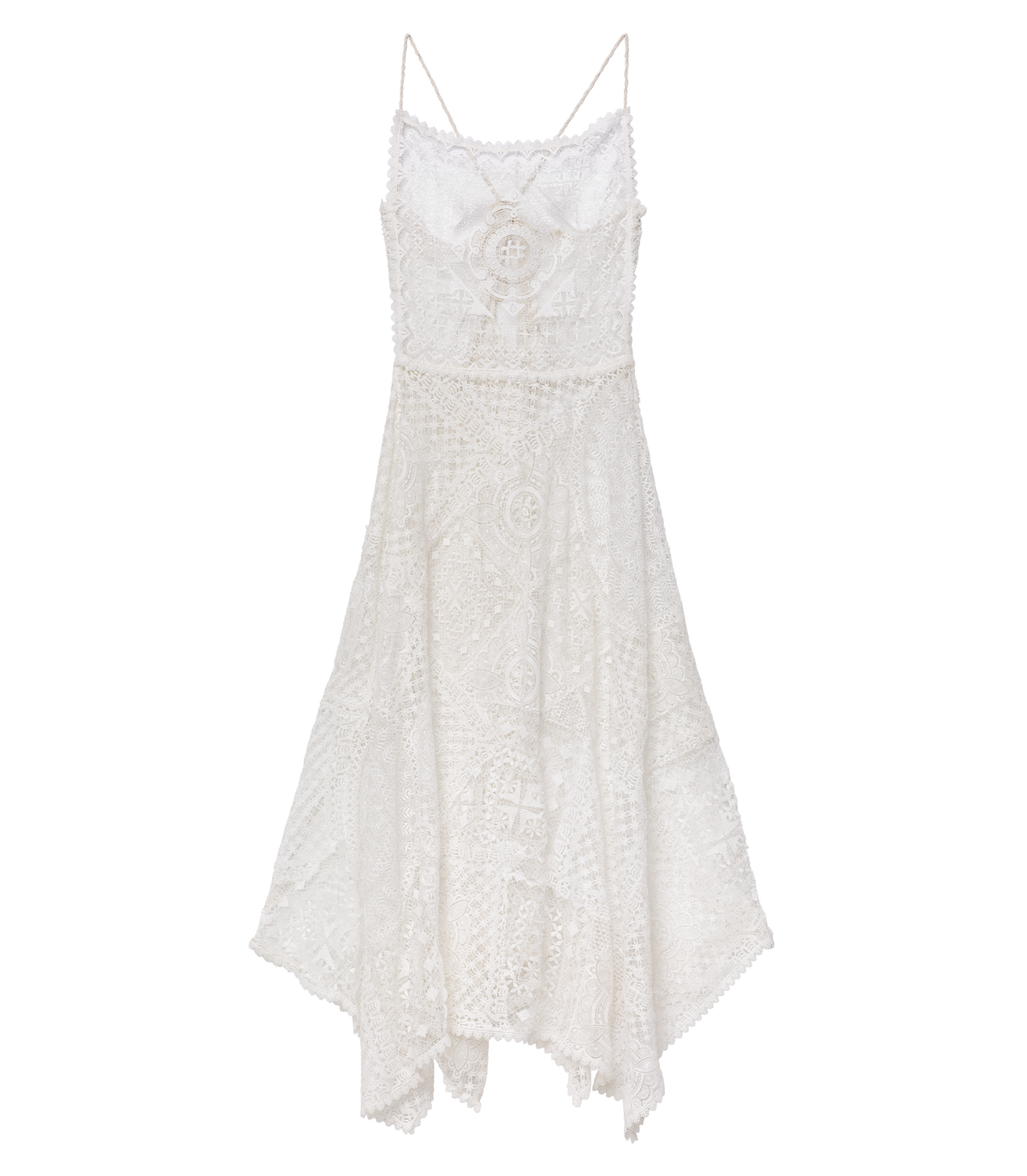 HANDKERCHIEF ANNIVERSARY DRESS -- SALT