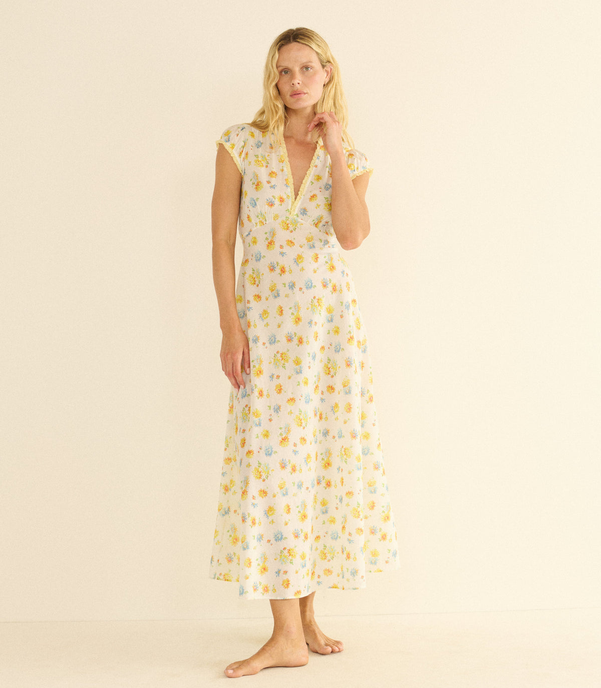 HELIA DRESS -- DAHLIA FLORAL