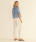 HENRI TOP -- BLUE GARDEN BLOOM