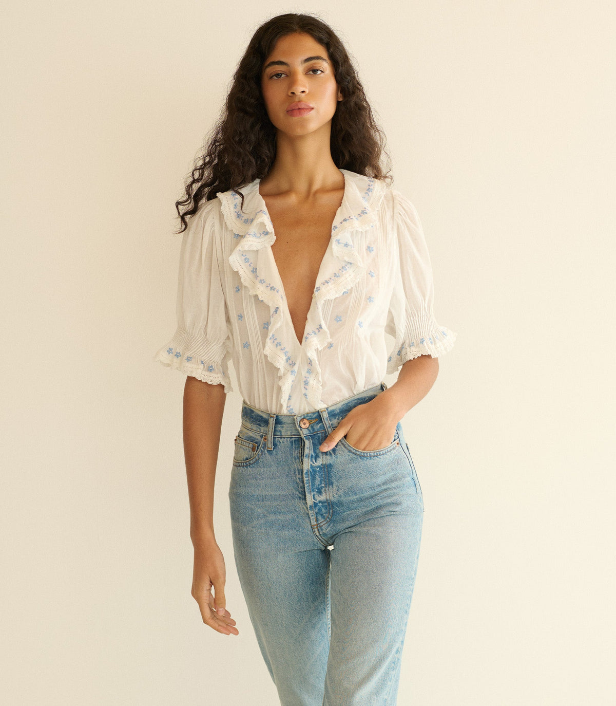 HETTIE TOP -- SALT