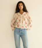 HILLOCK TOP -- IVORY LANTANA FLORAL