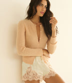 IONA SHORT -- SALT AND PEACH LACE