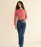 IRENE TEE -- ROUGE BRETON STRIPE