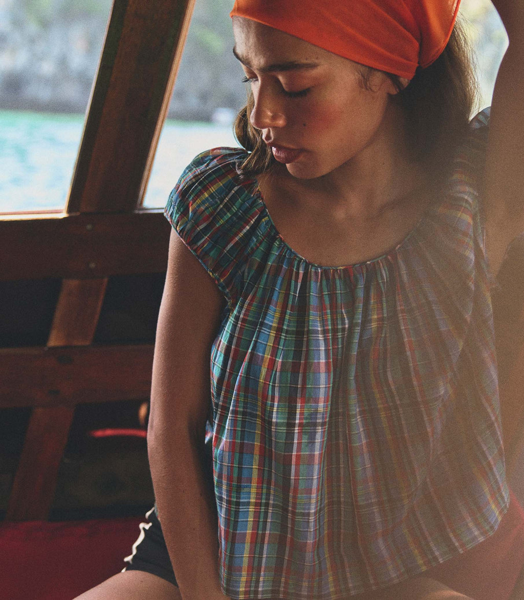 JESSA TOP -- ALDERBROOK PLAID