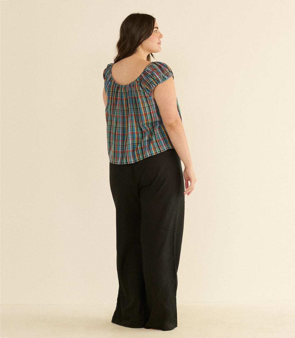 JESSA TOP -- ALDERBROOK PLAID