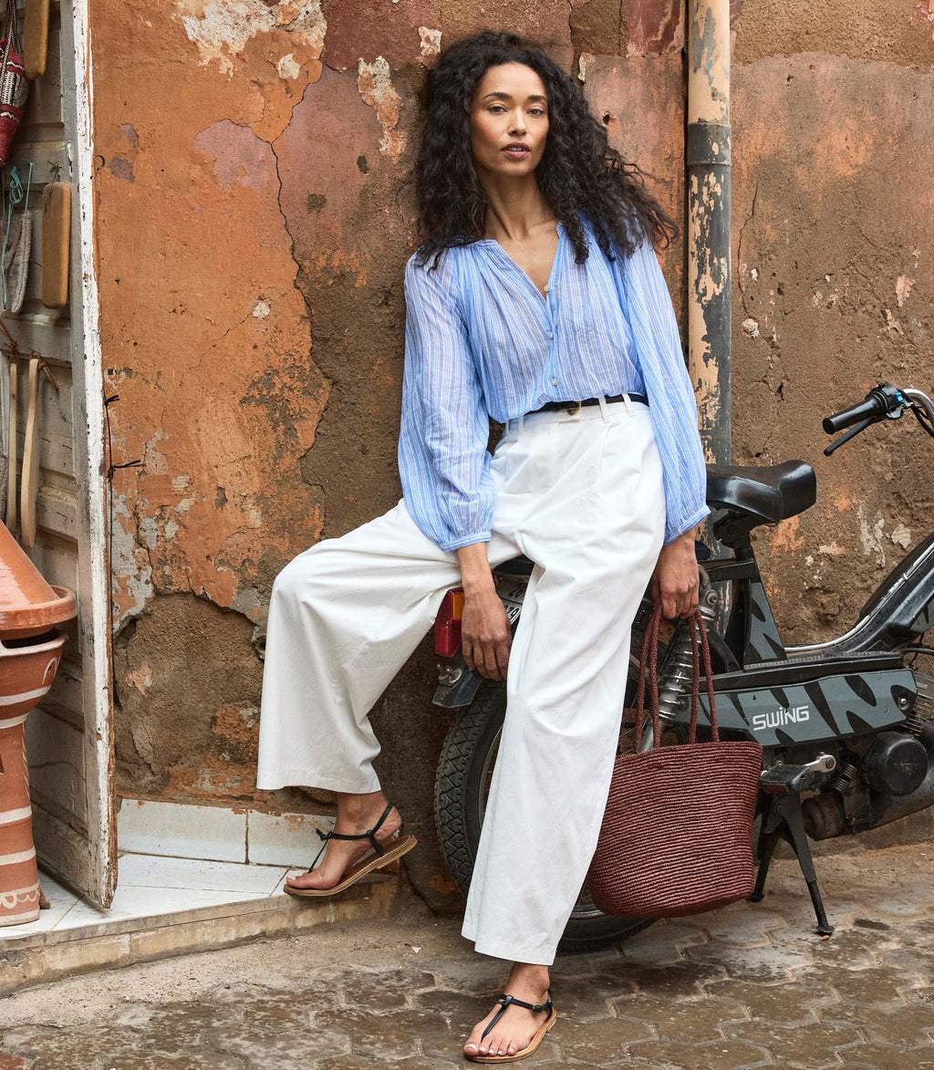 JONIE TOP -- SALERNO STRIPE
