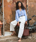 JONIE TOP -- SALERNO STRIPE