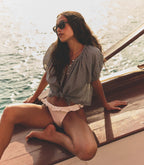 JUNE TOP -- NOIR LA MADDALENA GINGHAM