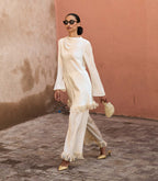 LAVON FRINGE PANT -- CANDLELIGHT