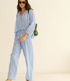 LAVONA DRAWSTRING PANT -- SALERNO STRIPE