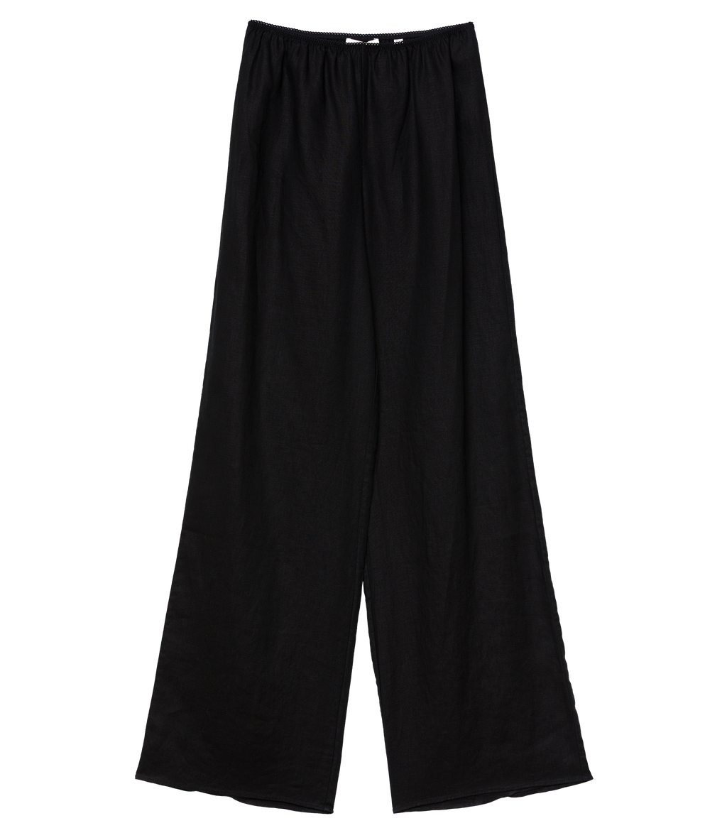 LAVON LINEN PANT -- BLACK