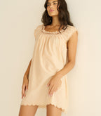 LELIA NIGHTGOWN -- PEACH SORBET