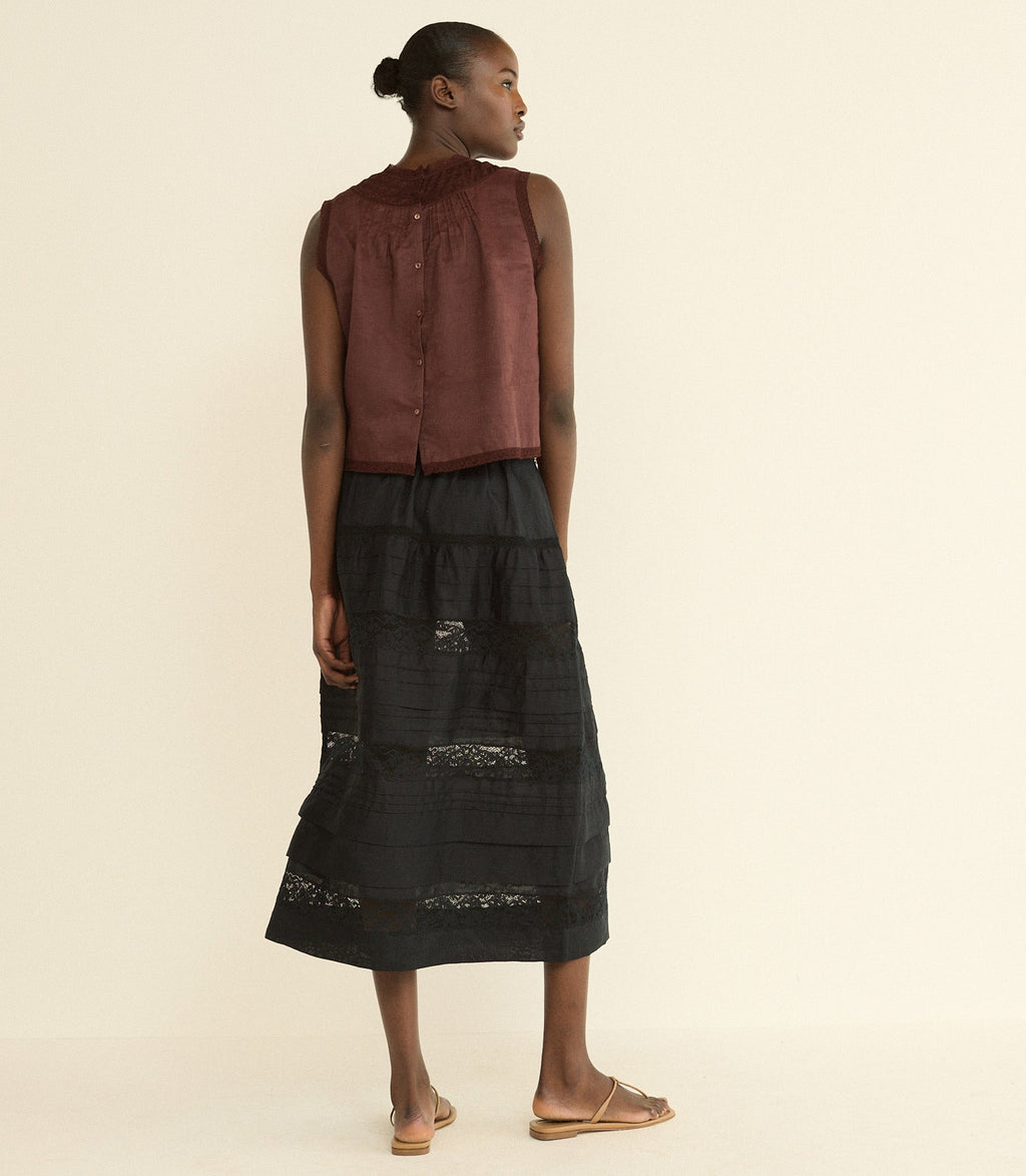 LILETTA TOP -- DAHLIA