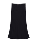 LONG SKIRT SLIP -- BLACK