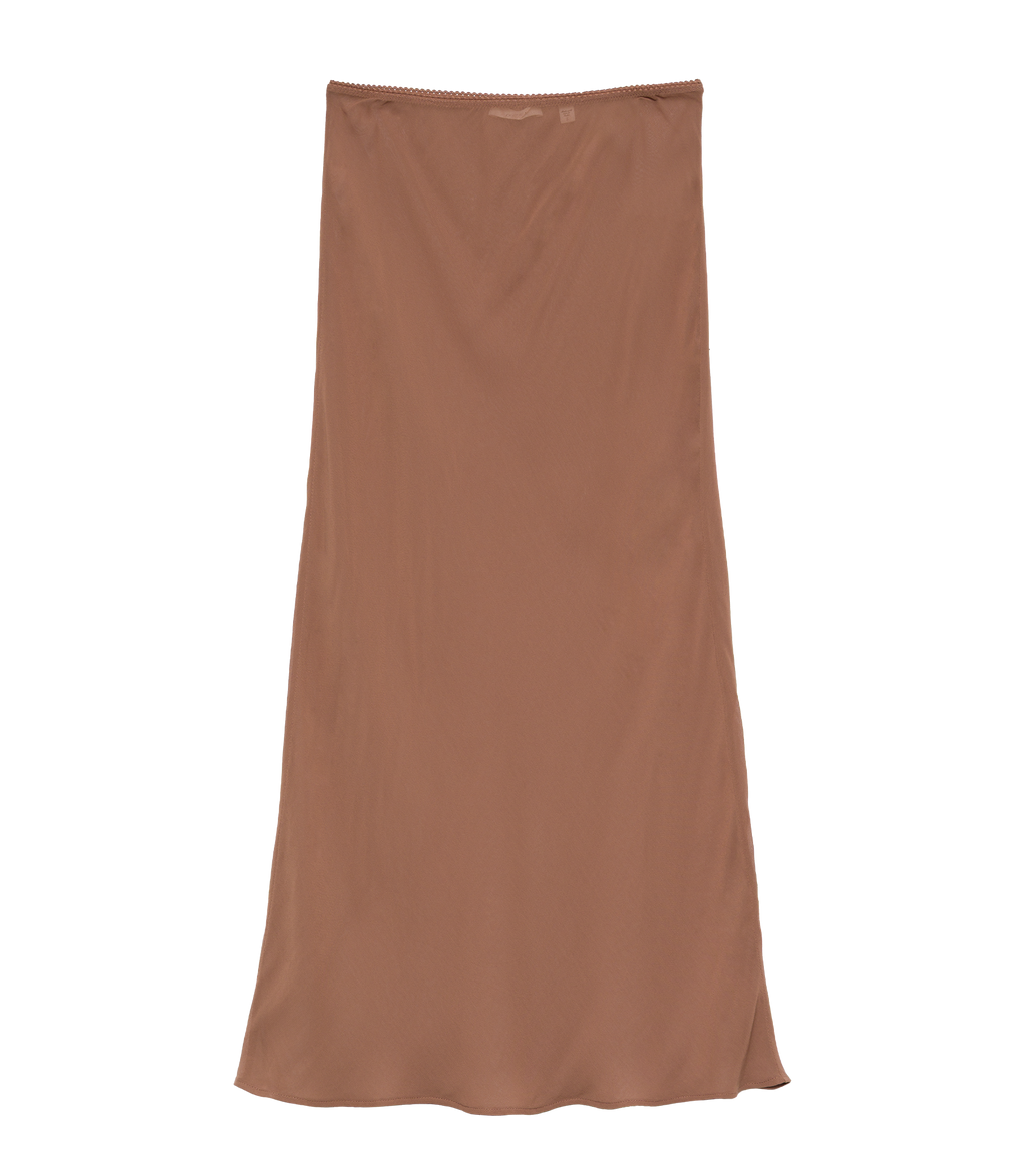 LONG SKIRT SLIP -- CAROB