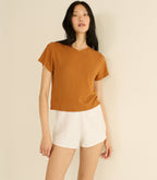 LOREN LINEN SHORT -- SALT